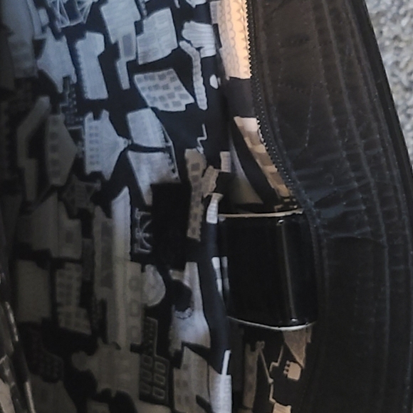 Vera Bradley quilted tote, clutch and wallet black - Picture 3 of 6